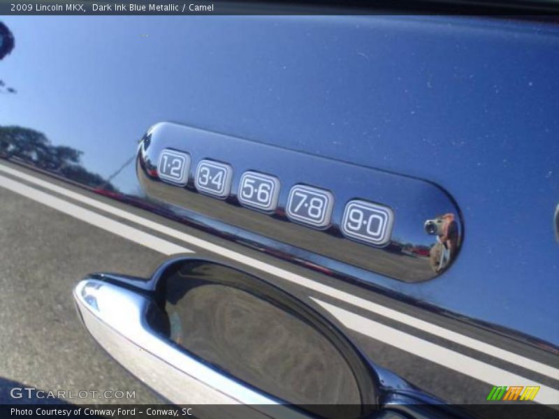 Dark Ink Blue Metallic / Camel 2009 Lincoln MKX