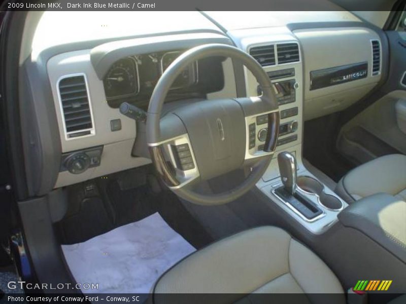 Dark Ink Blue Metallic / Camel 2009 Lincoln MKX