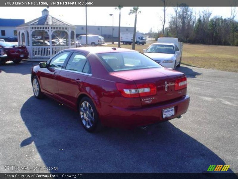 Vivid Red Metallic / Sand 2008 Lincoln MKZ Sedan