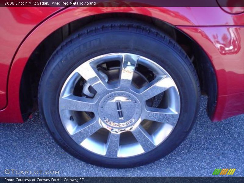 Vivid Red Metallic / Sand 2008 Lincoln MKZ Sedan
