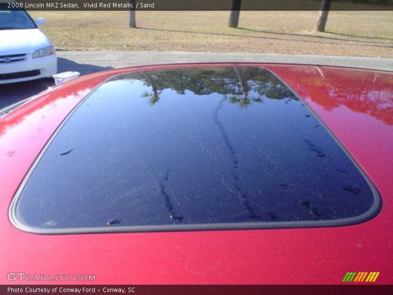 Vivid Red Metallic / Sand 2008 Lincoln MKZ Sedan