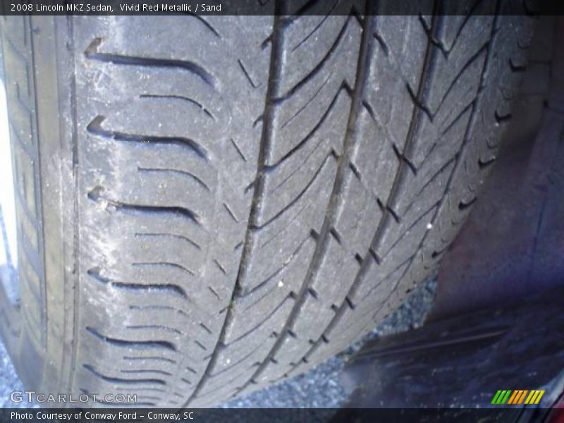 Vivid Red Metallic / Sand 2008 Lincoln MKZ Sedan