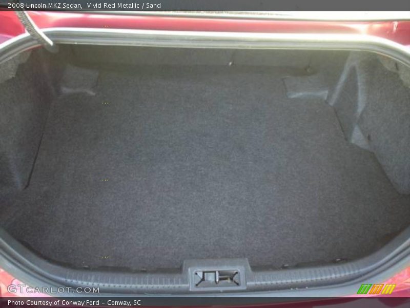 Vivid Red Metallic / Sand 2008 Lincoln MKZ Sedan