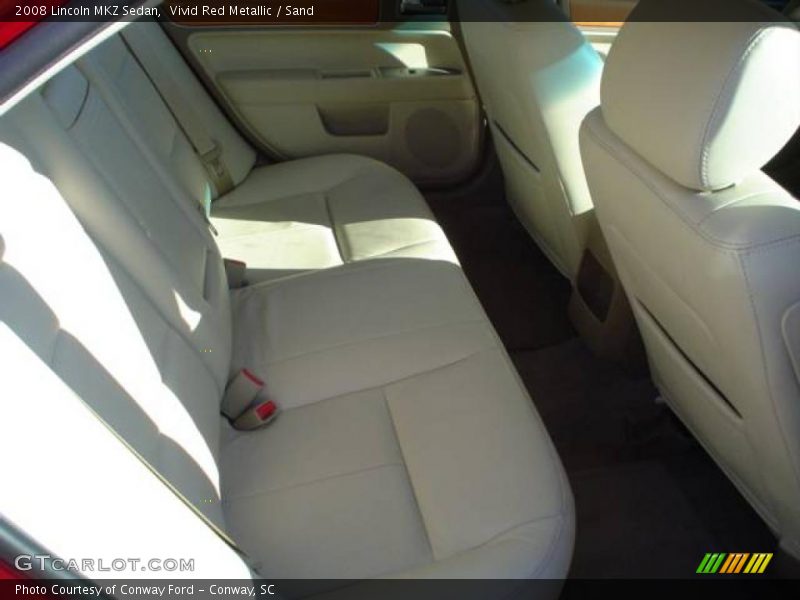 Vivid Red Metallic / Sand 2008 Lincoln MKZ Sedan