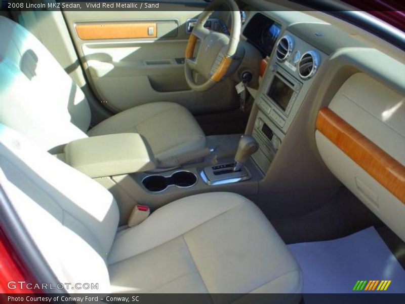 Vivid Red Metallic / Sand 2008 Lincoln MKZ Sedan