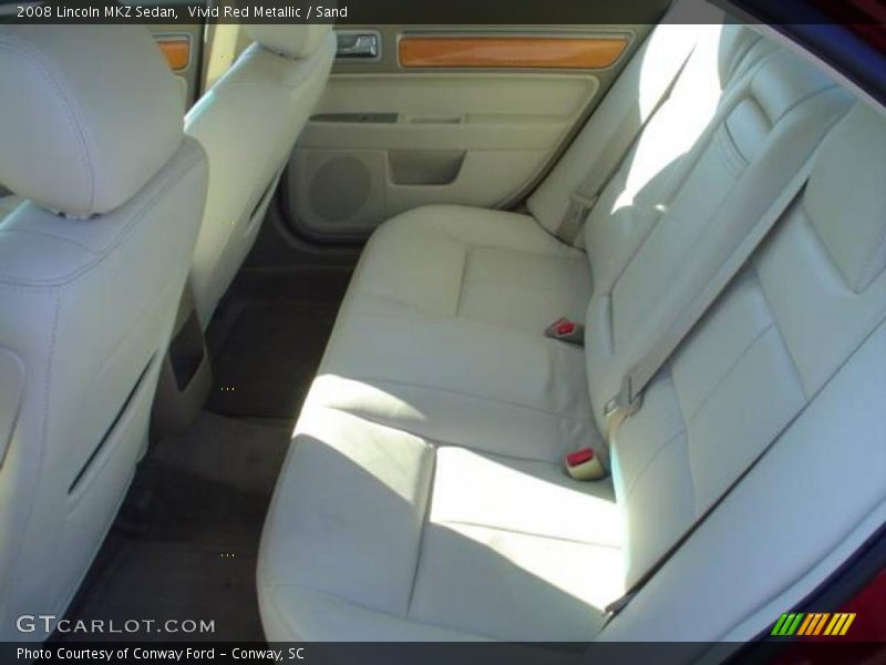 Vivid Red Metallic / Sand 2008 Lincoln MKZ Sedan