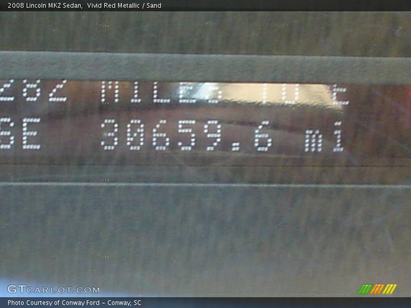 Vivid Red Metallic / Sand 2008 Lincoln MKZ Sedan