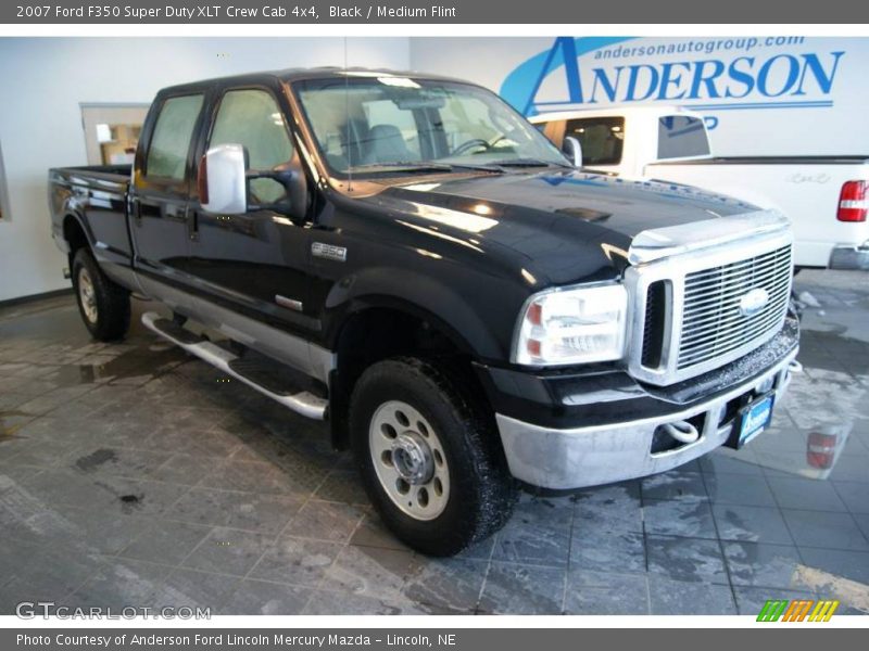 Black / Medium Flint 2007 Ford F350 Super Duty XLT Crew Cab 4x4