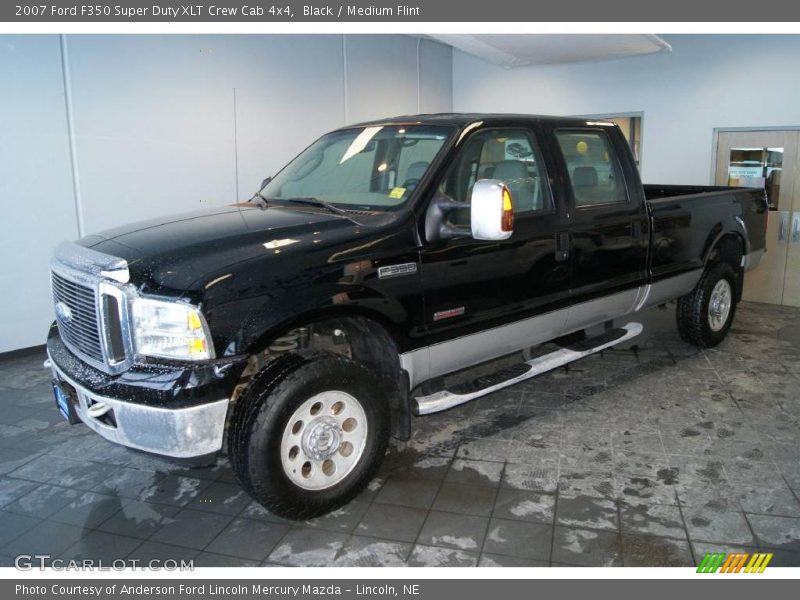 Black / Medium Flint 2007 Ford F350 Super Duty XLT Crew Cab 4x4