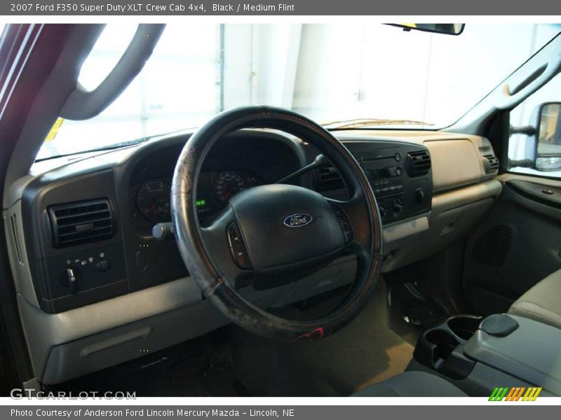 Black / Medium Flint 2007 Ford F350 Super Duty XLT Crew Cab 4x4