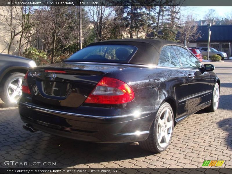 Black / Black 2007 Mercedes-Benz CLK 550 Cabriolet