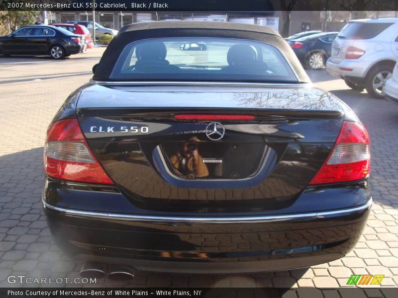 Black / Black 2007 Mercedes-Benz CLK 550 Cabriolet