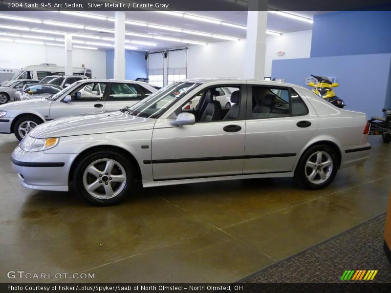 Silver Metallic / Granite Gray 2004 Saab 9-5 Arc Sedan