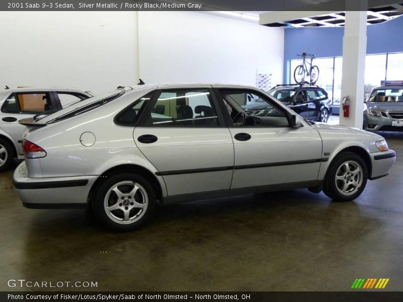 Silver Metallic / Rocky Black/Medium Gray 2001 Saab 9-3 Sedan