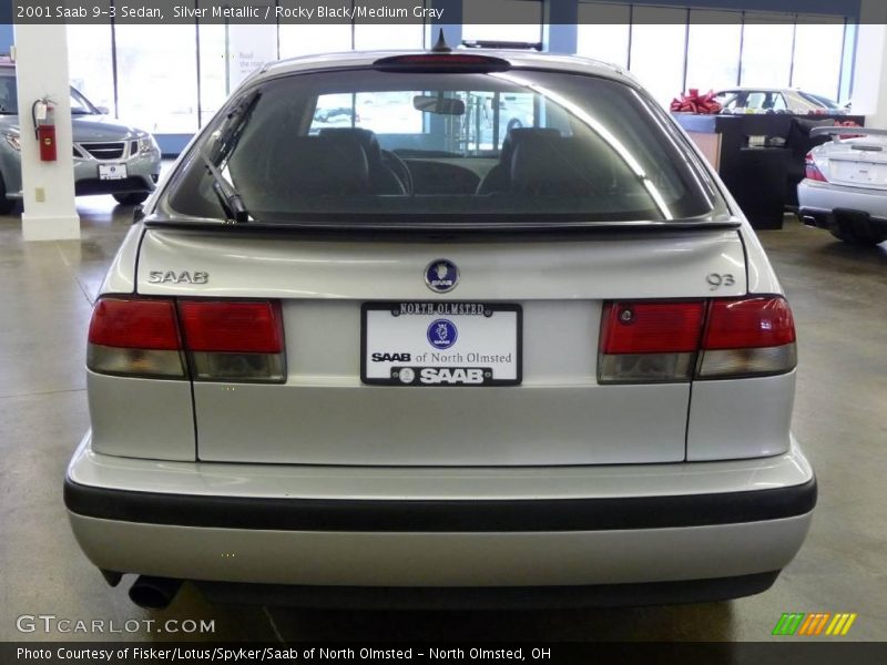 Silver Metallic / Rocky Black/Medium Gray 2001 Saab 9-3 Sedan