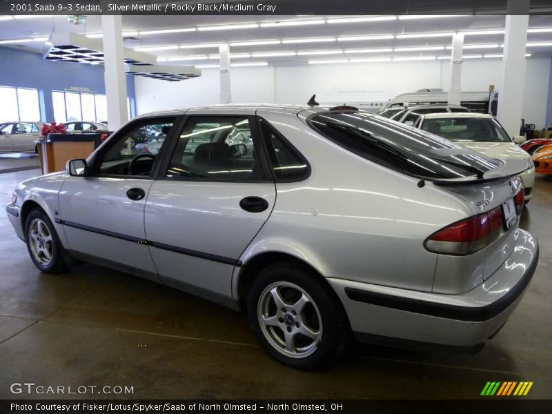 Silver Metallic / Rocky Black/Medium Gray 2001 Saab 9-3 Sedan