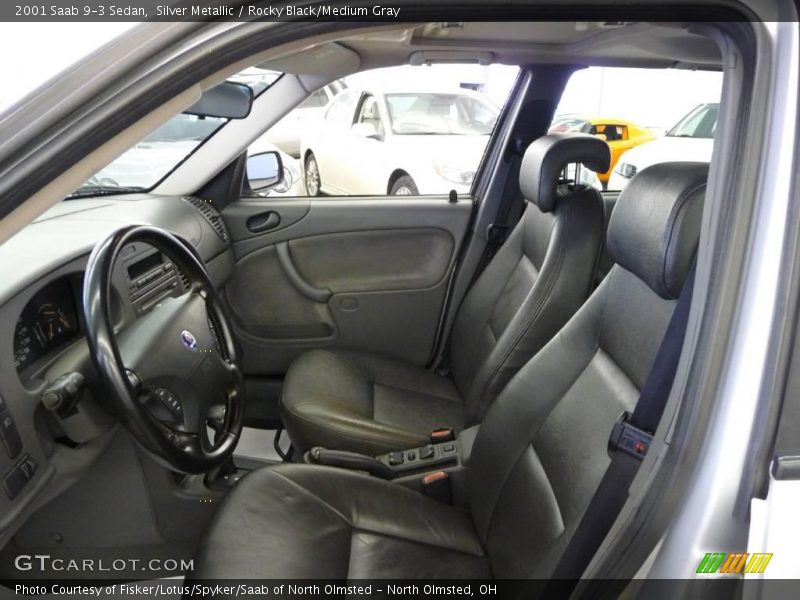 Silver Metallic / Rocky Black/Medium Gray 2001 Saab 9-3 Sedan