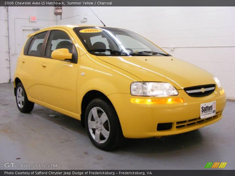 Summer Yellow / Charcoal 2006 Chevrolet Aveo LS Hatchback