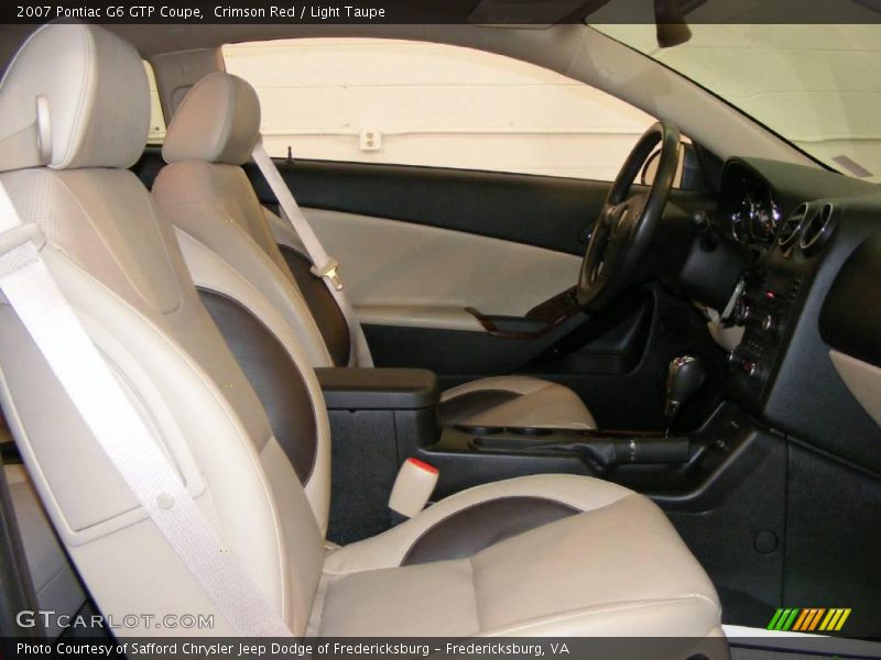 Crimson Red / Light Taupe 2007 Pontiac G6 GTP Coupe