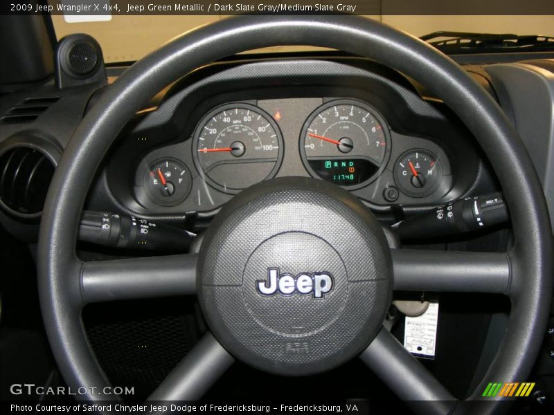 Jeep Green Metallic / Dark Slate Gray/Medium Slate Gray 2009 Jeep Wrangler X 4x4