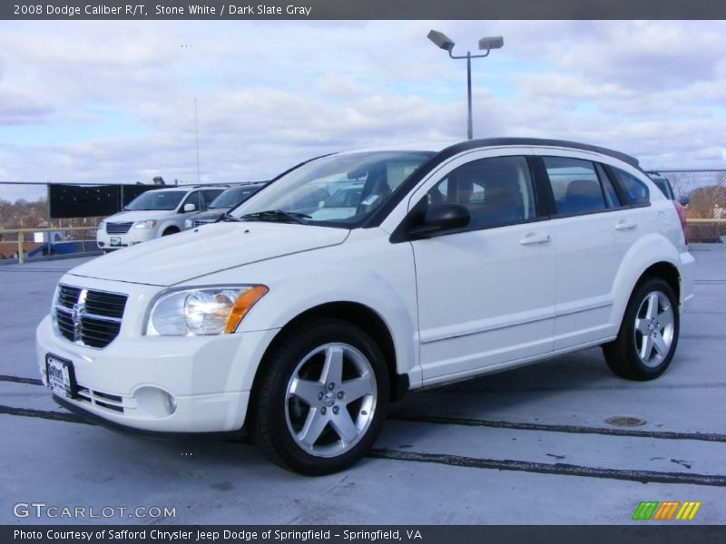 Stone White / Dark Slate Gray 2008 Dodge Caliber R/T