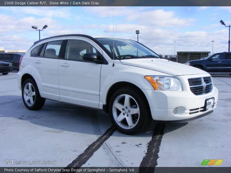 Stone White / Dark Slate Gray 2008 Dodge Caliber R/T