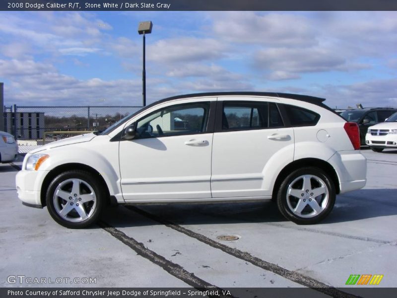 Stone White / Dark Slate Gray 2008 Dodge Caliber R/T