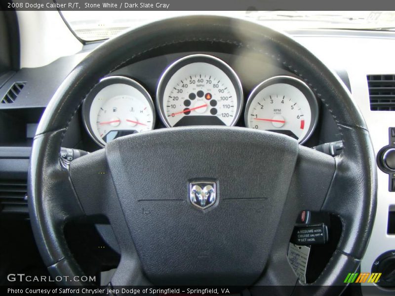 Stone White / Dark Slate Gray 2008 Dodge Caliber R/T