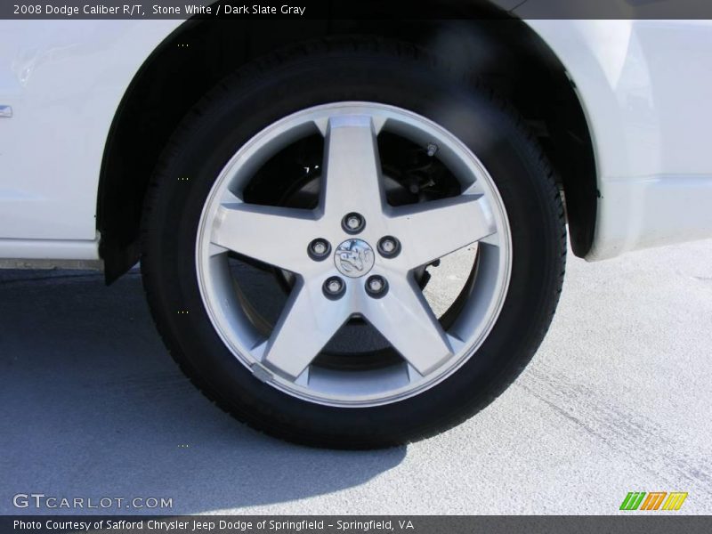 Stone White / Dark Slate Gray 2008 Dodge Caliber R/T