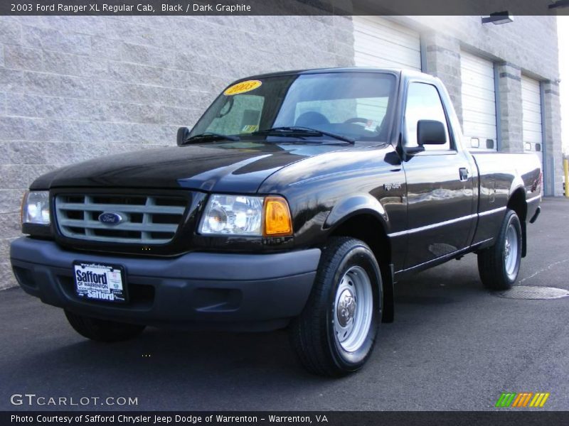 Black / Dark Graphite 2003 Ford Ranger XL Regular Cab