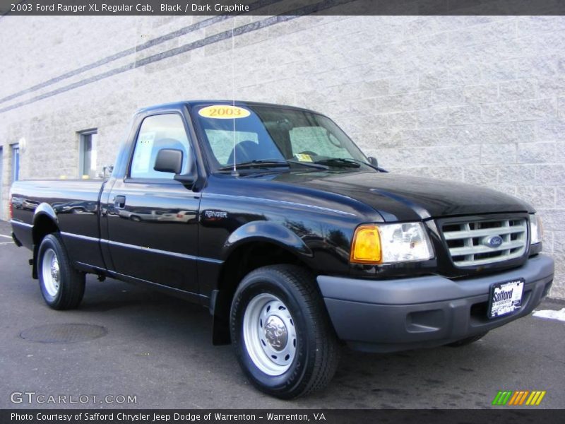 Black / Dark Graphite 2003 Ford Ranger XL Regular Cab