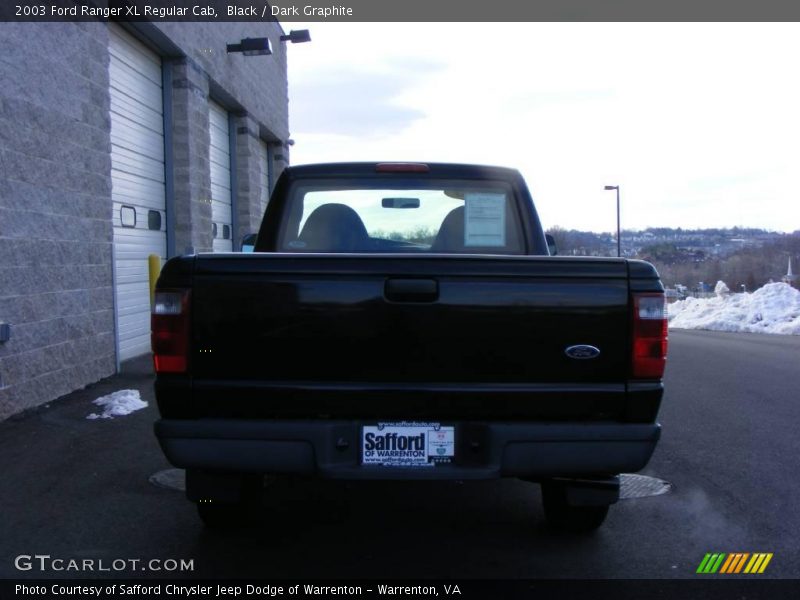 Black / Dark Graphite 2003 Ford Ranger XL Regular Cab