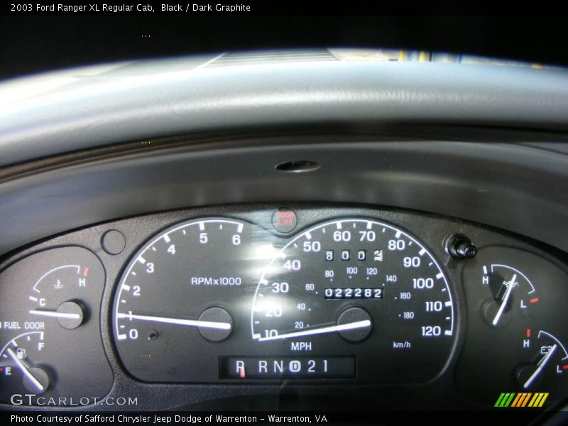 Black / Dark Graphite 2003 Ford Ranger XL Regular Cab