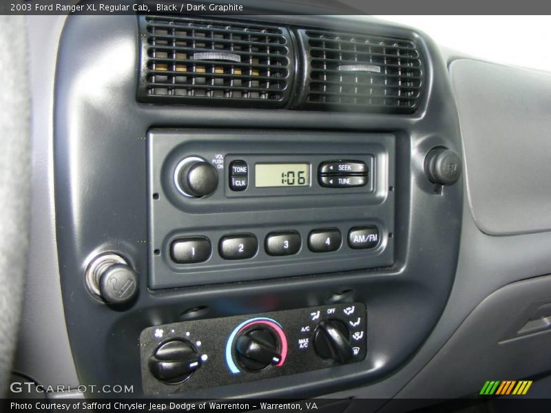 Black / Dark Graphite 2003 Ford Ranger XL Regular Cab
