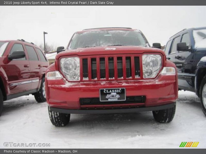 Inferno Red Crystal Pearl / Dark Slate Gray 2010 Jeep Liberty Sport 4x4