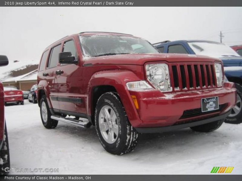 Inferno Red Crystal Pearl / Dark Slate Gray 2010 Jeep Liberty Sport 4x4