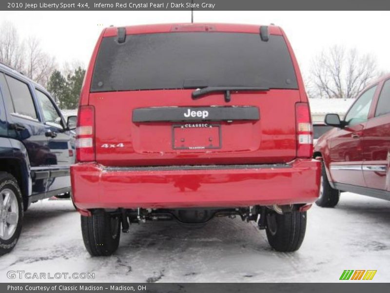 Inferno Red Crystal Pearl / Dark Slate Gray 2010 Jeep Liberty Sport 4x4