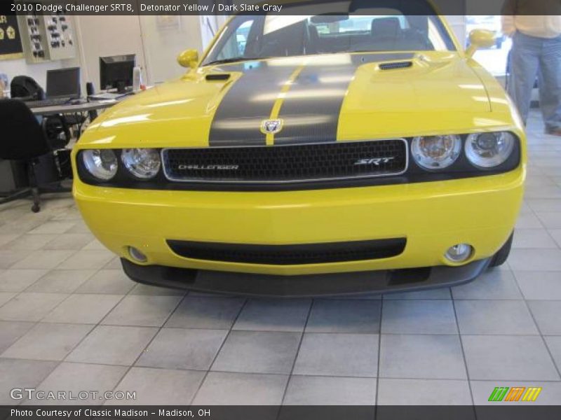 Detonator Yellow / Dark Slate Gray 2010 Dodge Challenger SRT8