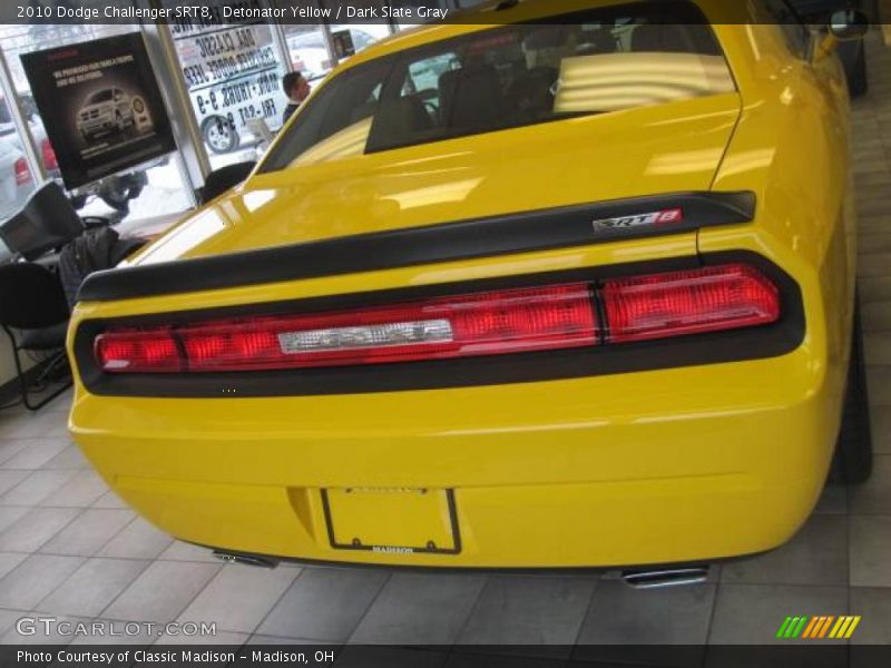 Detonator Yellow / Dark Slate Gray 2010 Dodge Challenger SRT8