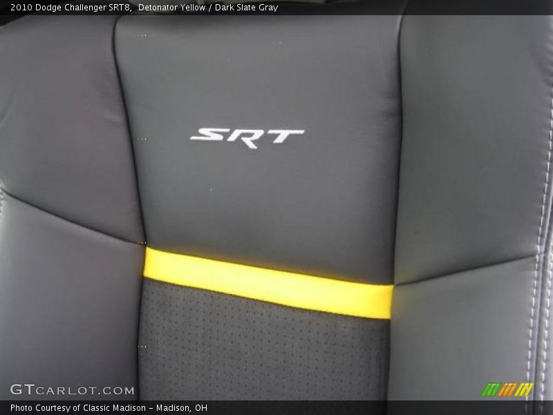 Detonator Yellow / Dark Slate Gray 2010 Dodge Challenger SRT8