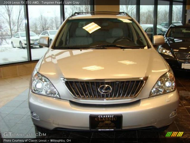 Tungsten Pearl / Light Gray 2009 Lexus RX 350 AWD