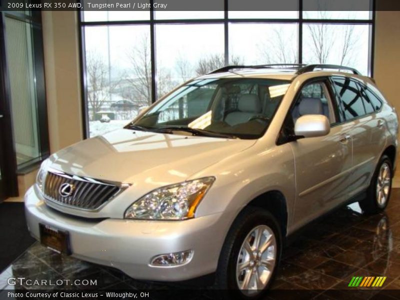 Tungsten Pearl / Light Gray 2009 Lexus RX 350 AWD