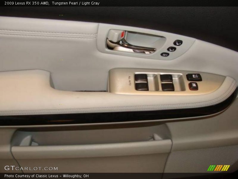 Tungsten Pearl / Light Gray 2009 Lexus RX 350 AWD