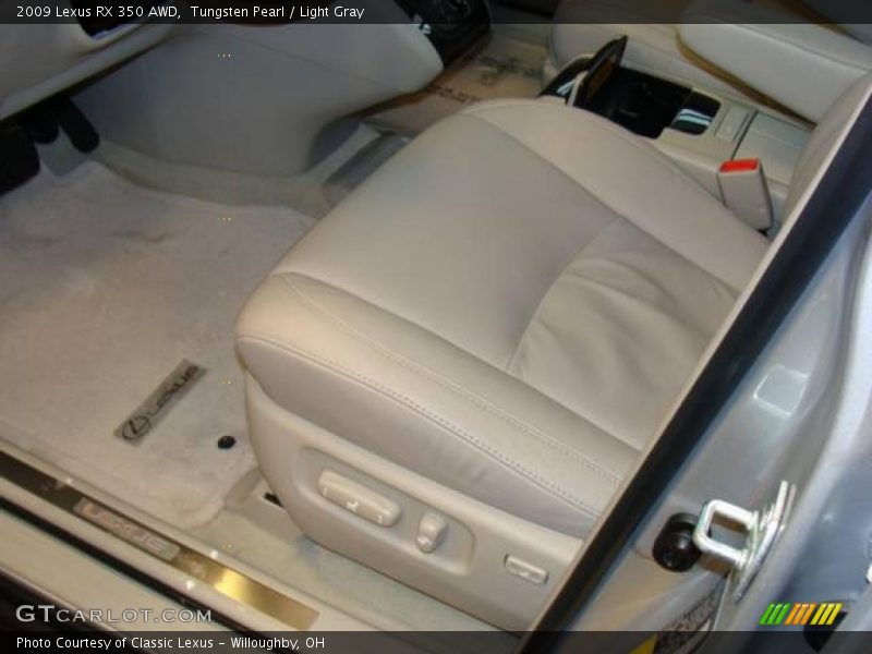 Tungsten Pearl / Light Gray 2009 Lexus RX 350 AWD