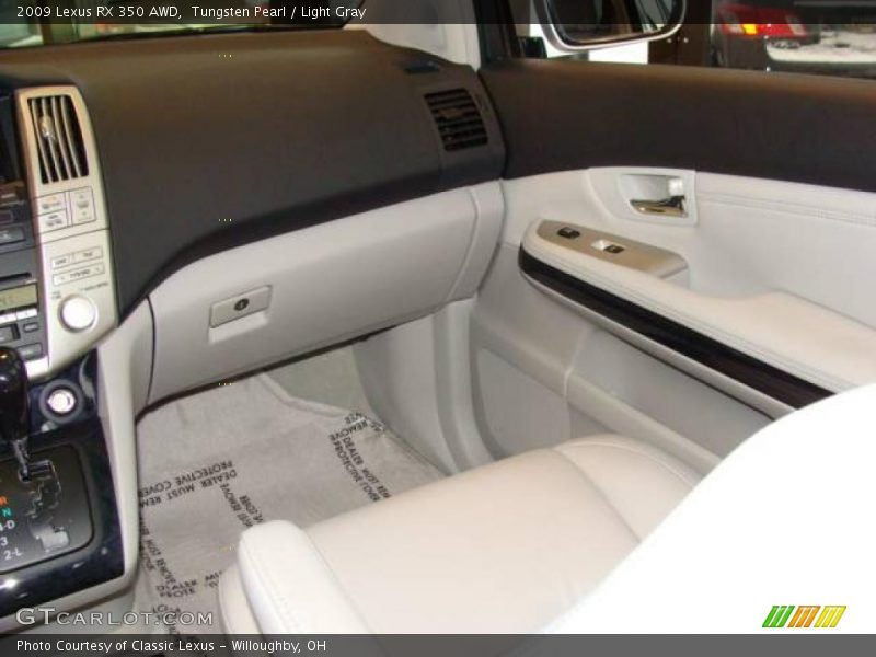 Tungsten Pearl / Light Gray 2009 Lexus RX 350 AWD