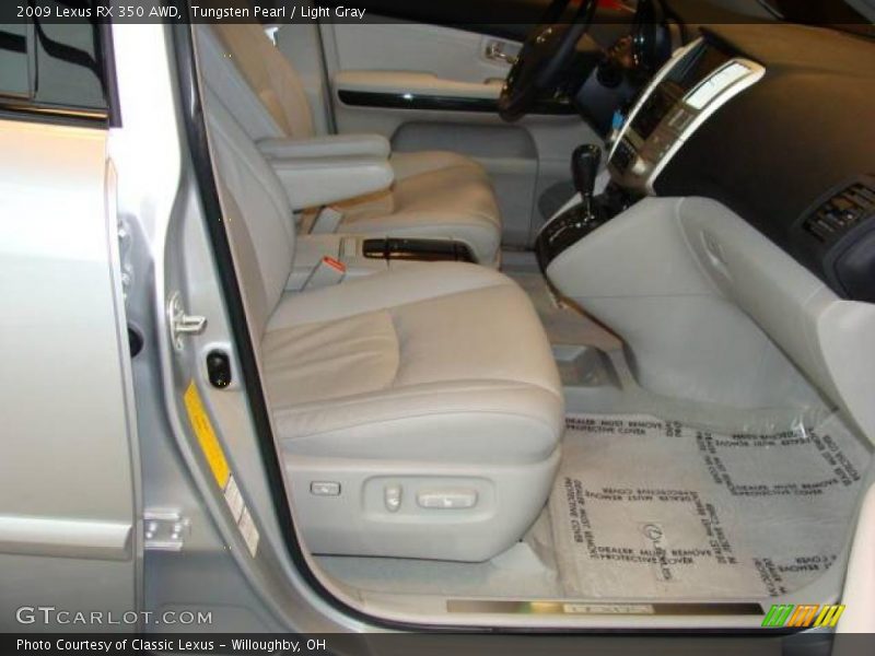 Tungsten Pearl / Light Gray 2009 Lexus RX 350 AWD