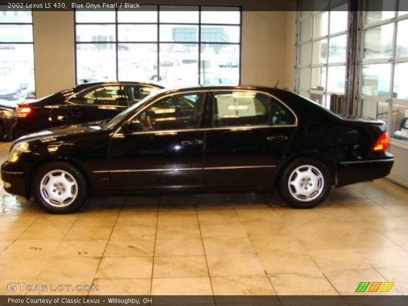 Blue Onyx Pearl / Black 2002 Lexus LS 430