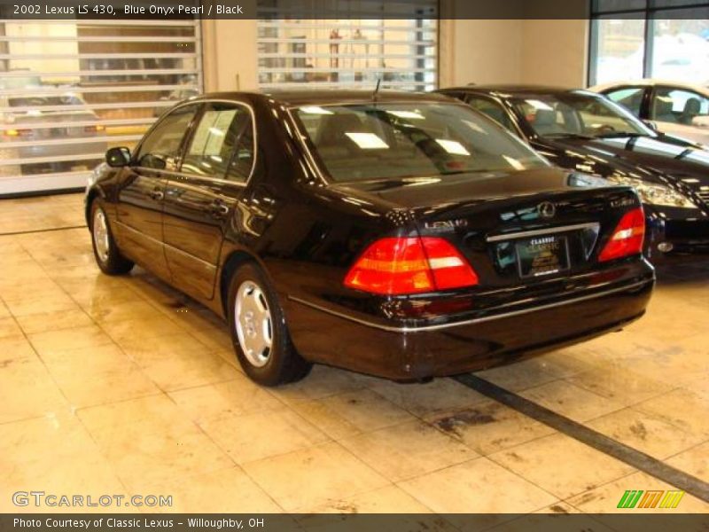 Blue Onyx Pearl / Black 2002 Lexus LS 430