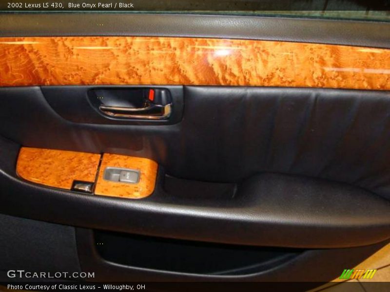 Blue Onyx Pearl / Black 2002 Lexus LS 430