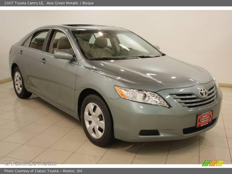 Aloe Green Metallic / Bisque 2007 Toyota Camry LE
